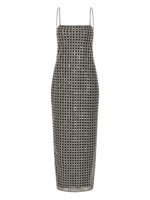 ROTATE BIRGER CHRISTENSEN beaded slip maxi dress