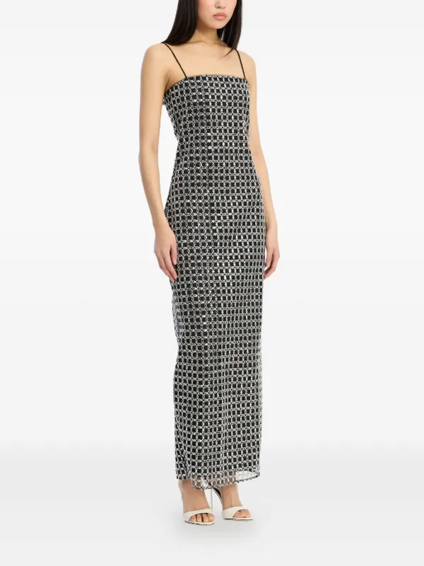 slim fit dress slacks Rotate Women's Sequins Maxi Slip Dress – Saint Bernard main image 1