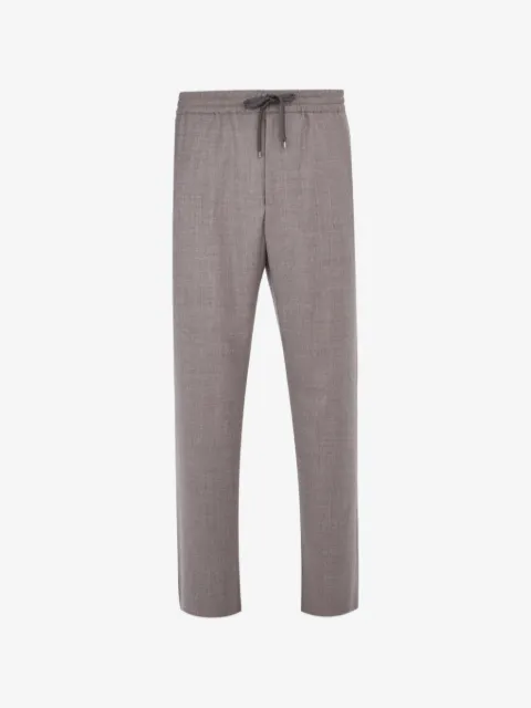 Agnona drawstring flannel track pants