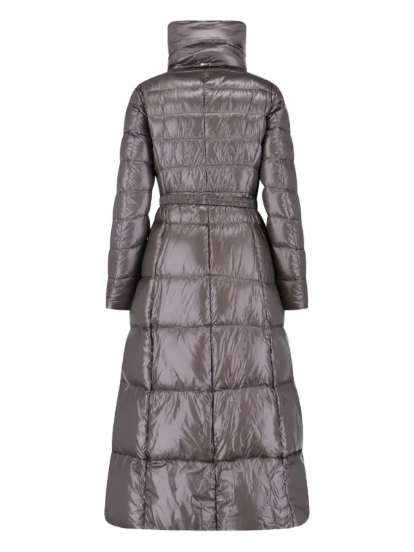 Herno Belted a-line Maxi Coat Grey FARFETCH SK