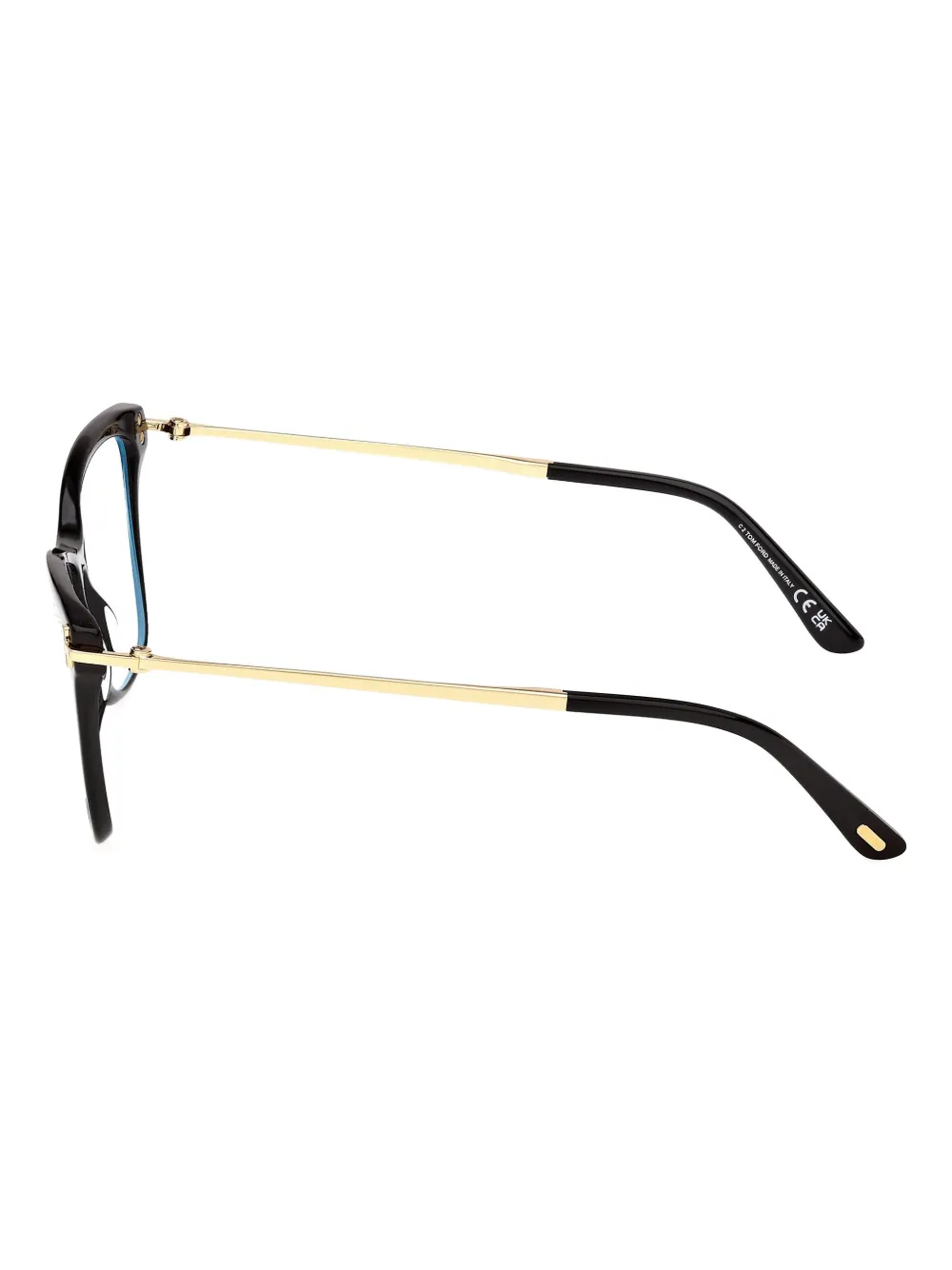 TOM FORD Eyewear Bril met cat-eye montuur Zwart