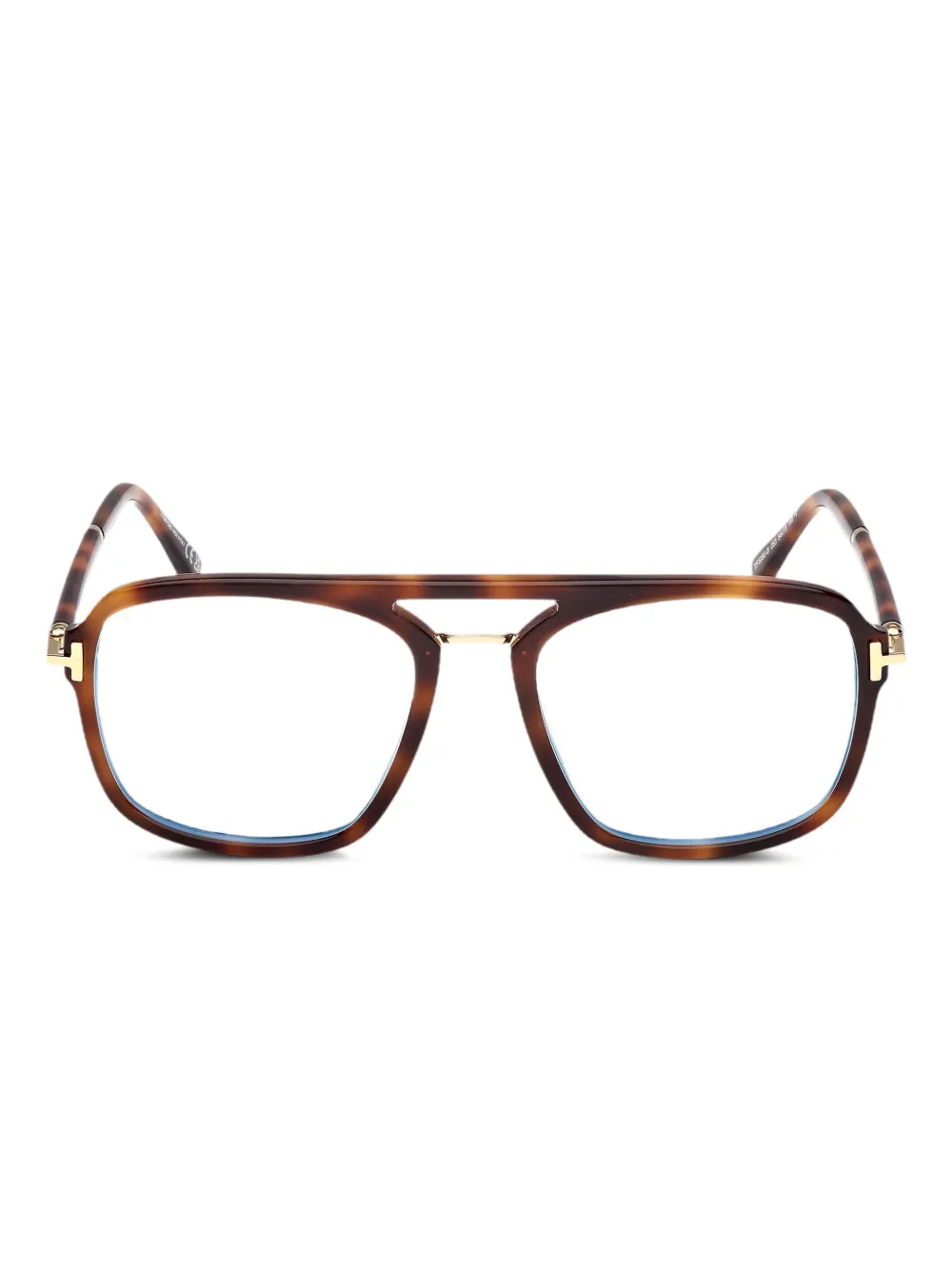 TOM FORD Eyewear lunettes de vue à monture pilote | marron | Image 1