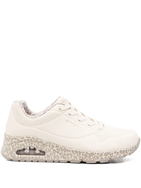 Skechers perforated animal-print sneakers