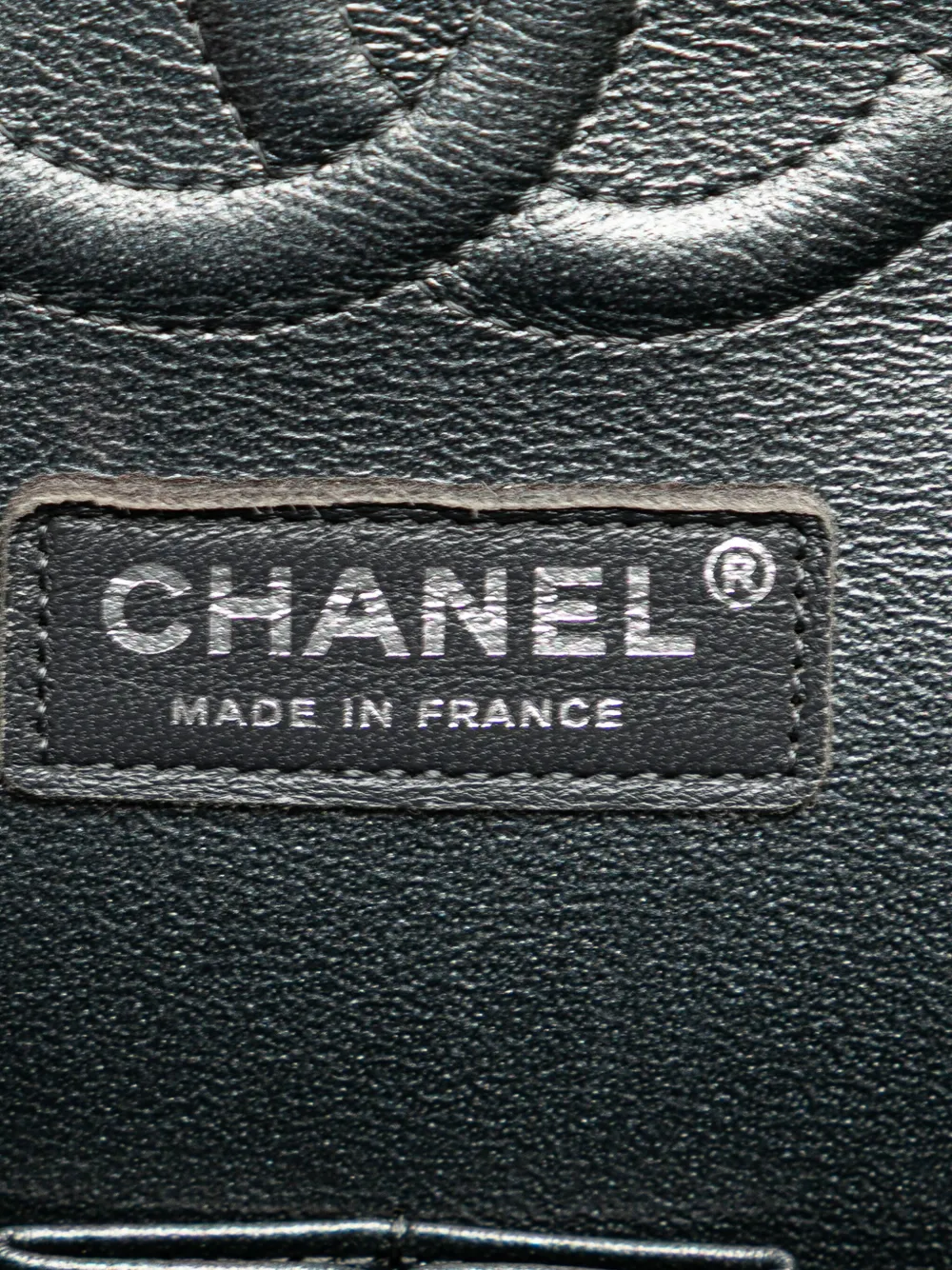 Pre-owned Chanel 2017-2018 Medium Classic Chevron Caviar Double Flap Shoulder Bag In Black