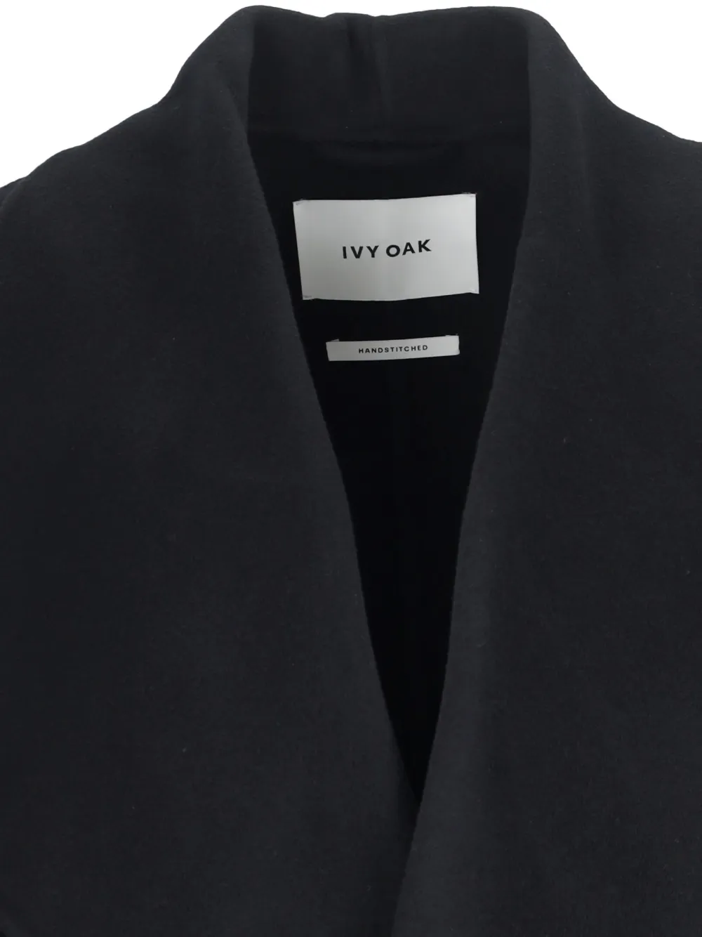 Ivy & Liv Wollen jas met ceintuur Zwart