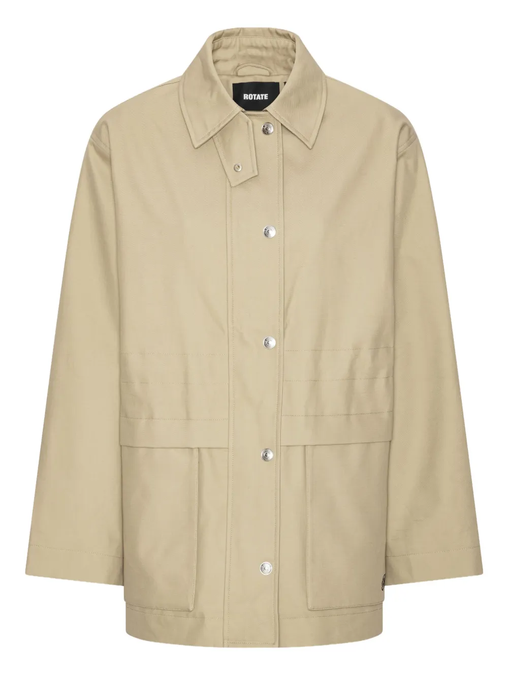 ROTATE BIRGER CHRISTENSEN drawstring twill jacket | tons neutres | Image 1