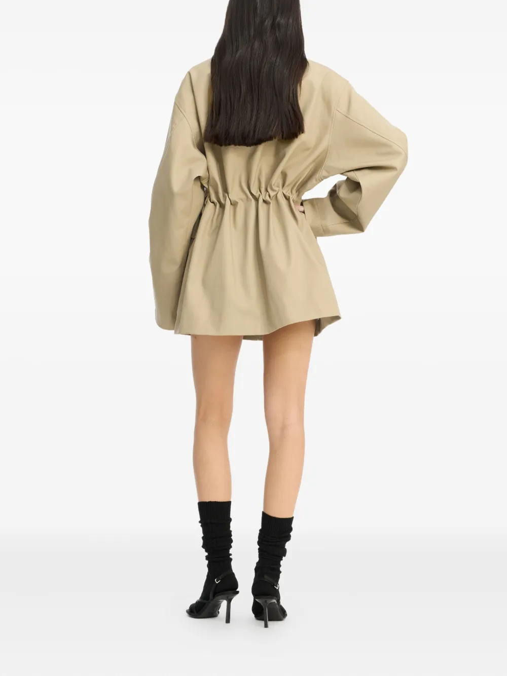 Rotate Birger Christensen Drawstring Twill Jacket - Neutrals 