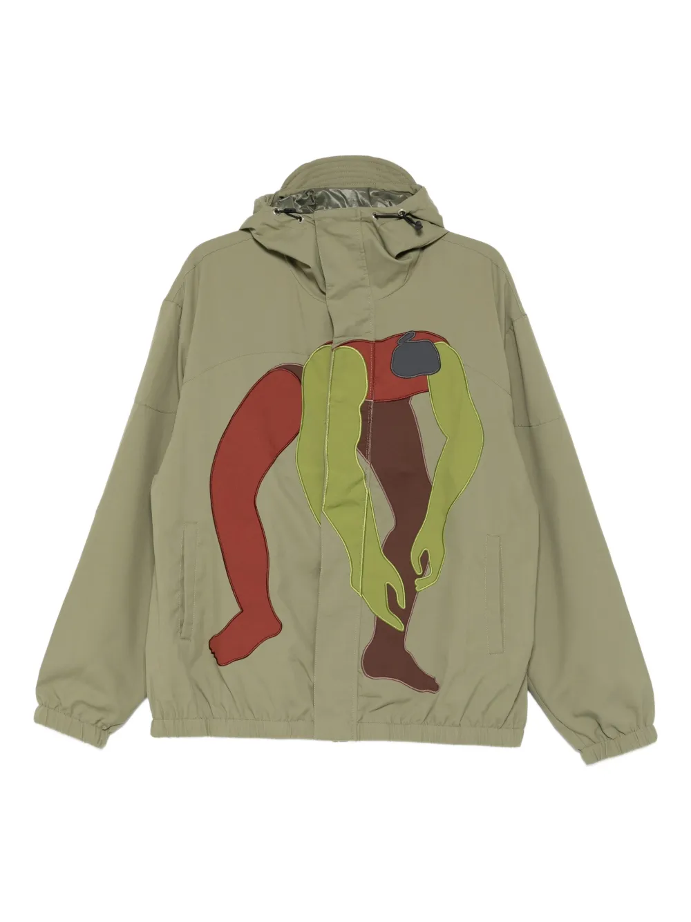 KidSuper chamarra con capucha y estampado gráfico | verde | Image 1
