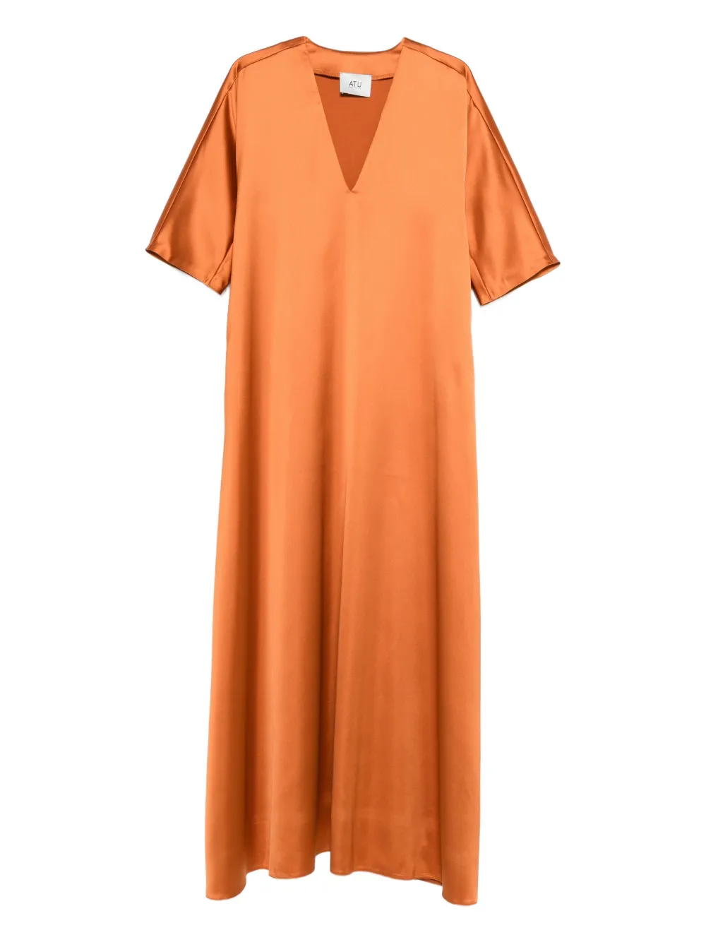 Atu Body Couture Abito lungo con scollo a V - Arancione