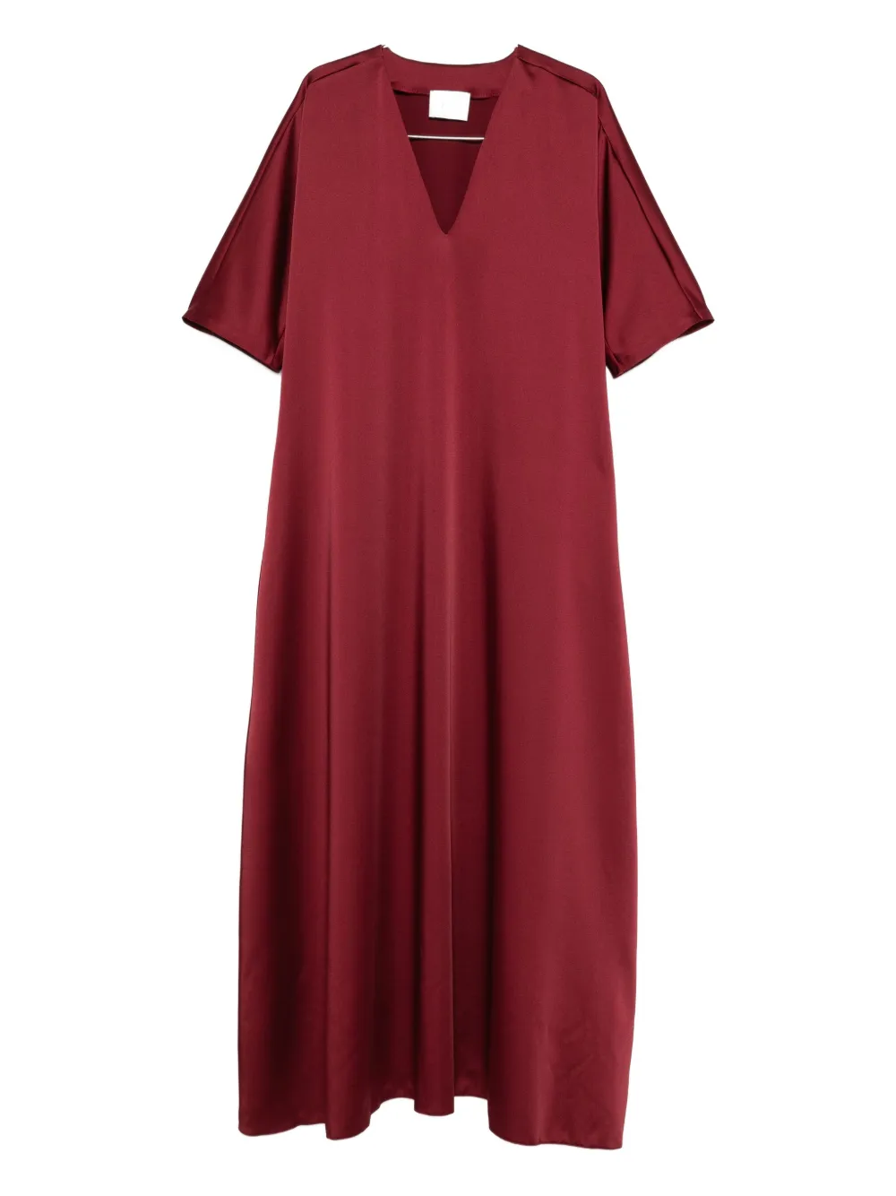 Atu Body Couture satin v-neck maxi dress - Rosso