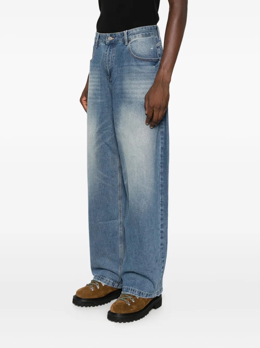 KidSuper Jeans met knoopsluiting Blauw