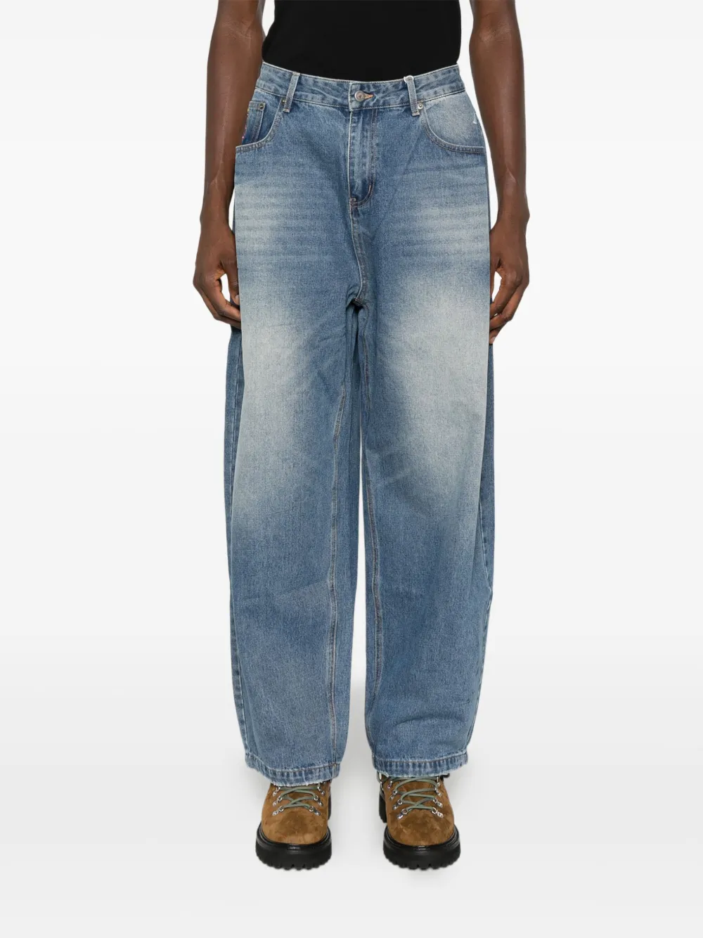 KidSuper Jeans met knoopsluiting Blauw