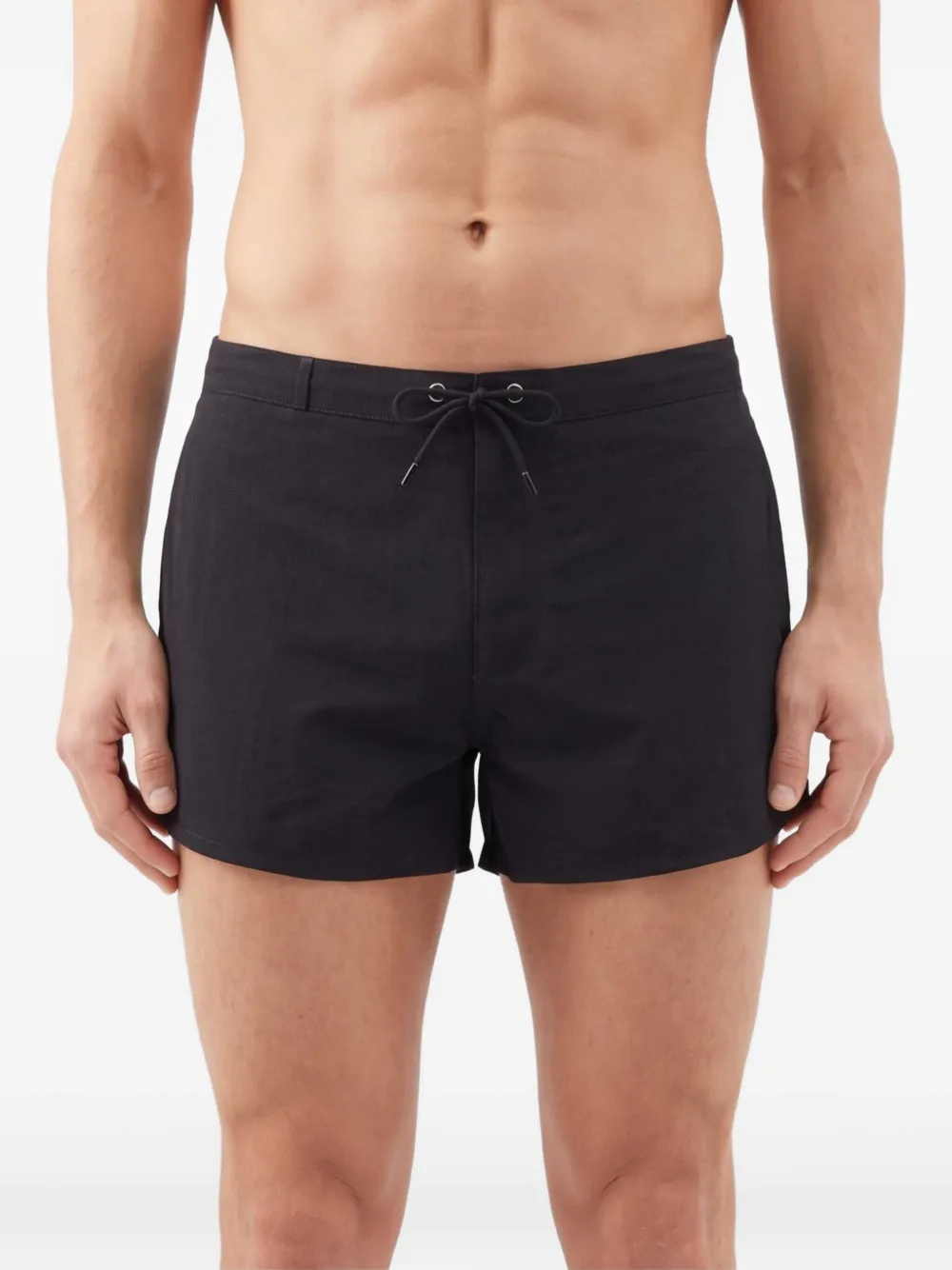 Saint Laurent Zwembroek met trekkoord Zwart