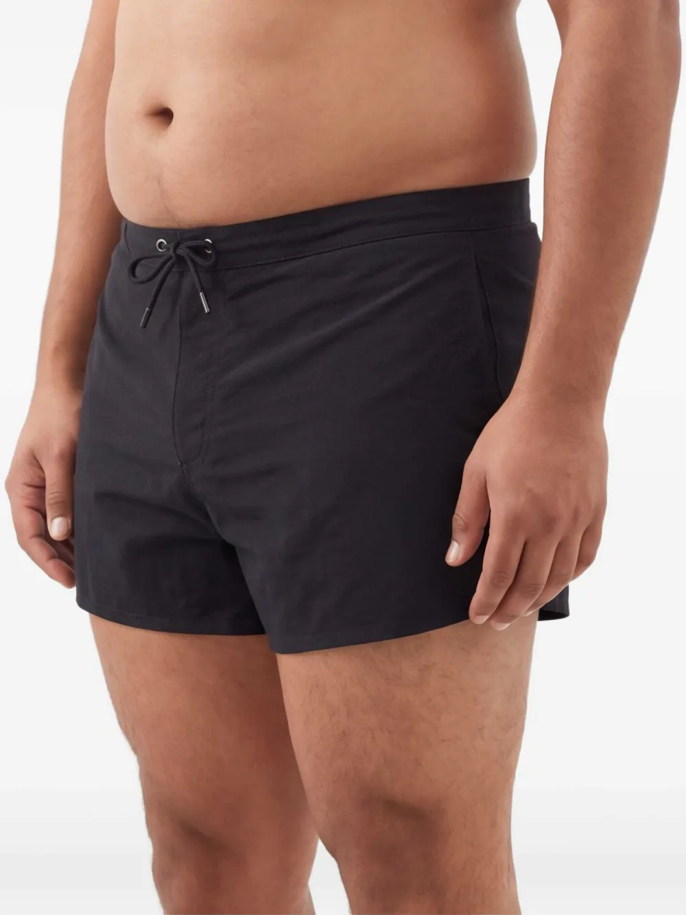 Saint Laurent Zwembroek met trekkoord Zwart