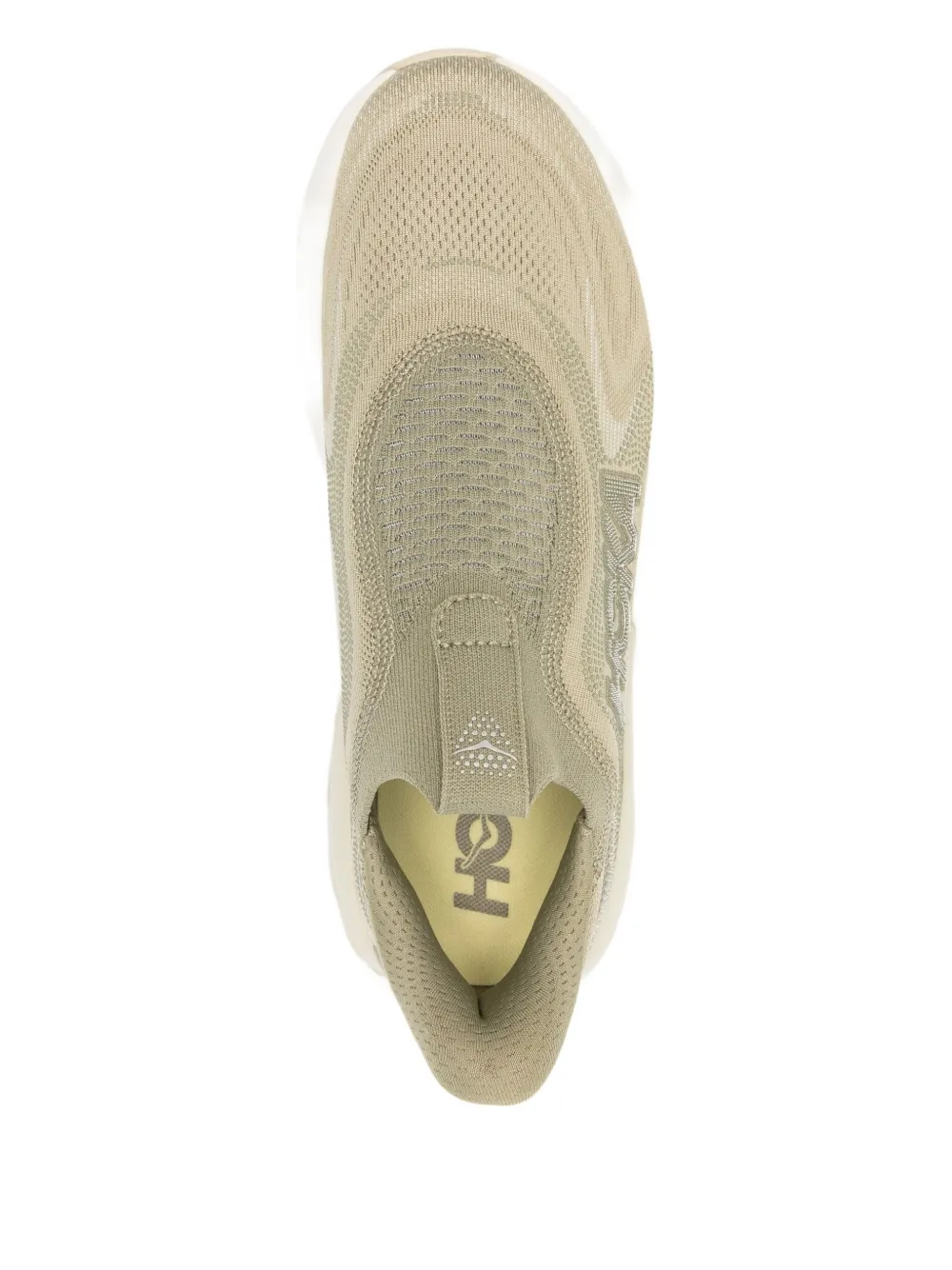 HOKA Sneakers met logo-patch Groen