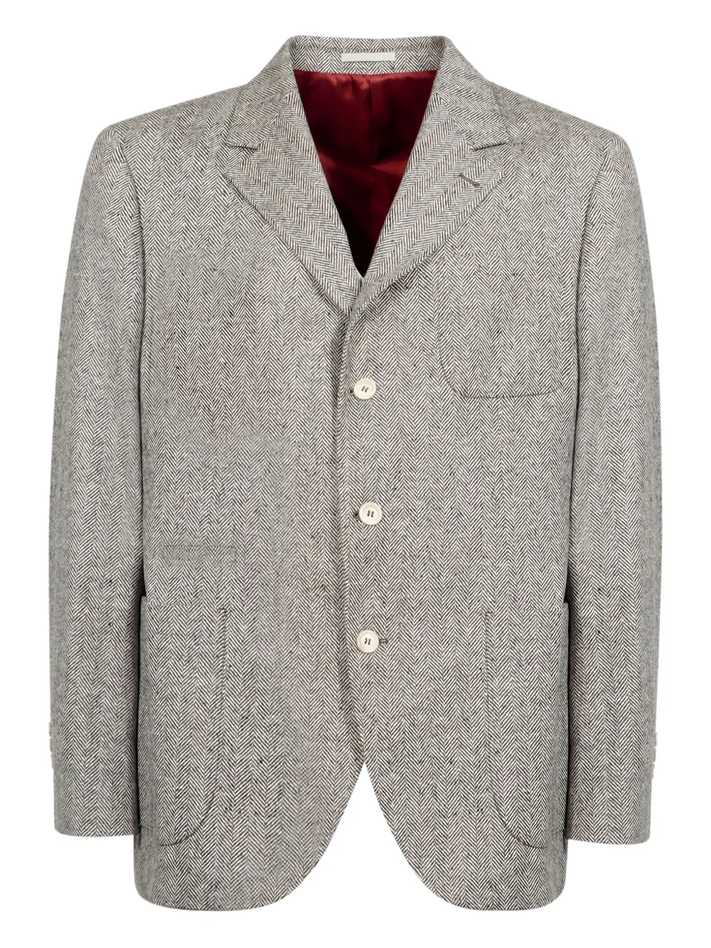 Brunello Cucinelli herringbone blazer | Grey | Image 1