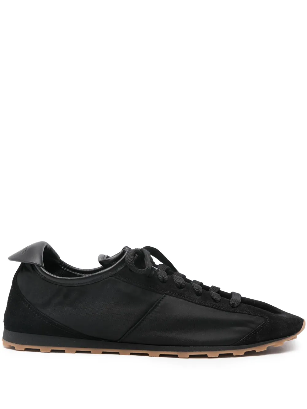 Jacquemus Les Tennis Panelled Suede And Nylon Sneakers In Black