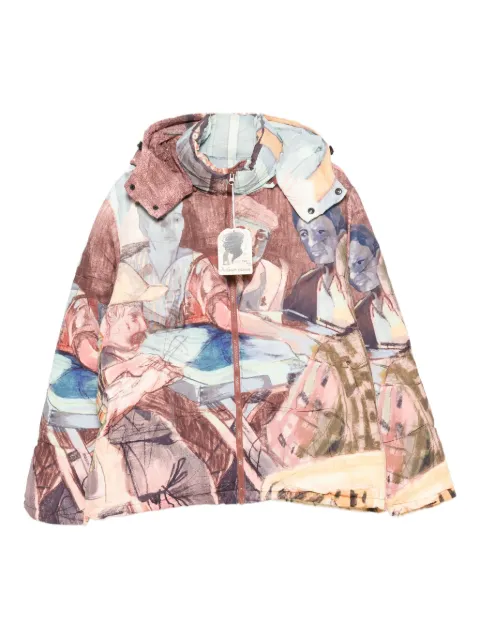 KidSuper 그래픽 프린트 후드 재킷 