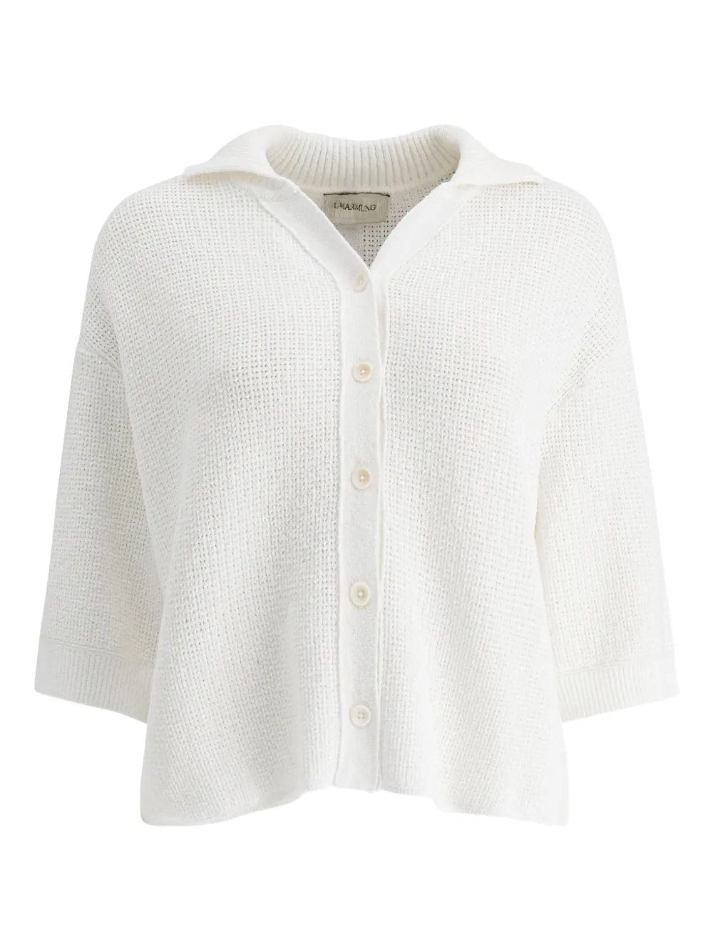 UMARMUNG three-quarter-sleeves cardigan | White | Image 1