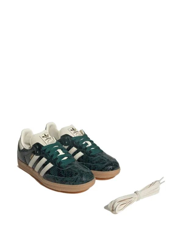 Adidas Samba "Cream White/Collegiate Green" Sneakers | Green | FARFETCH Adidas Samba "Cream White/Collegiate Green" Sneakers | Green | FARFETCH