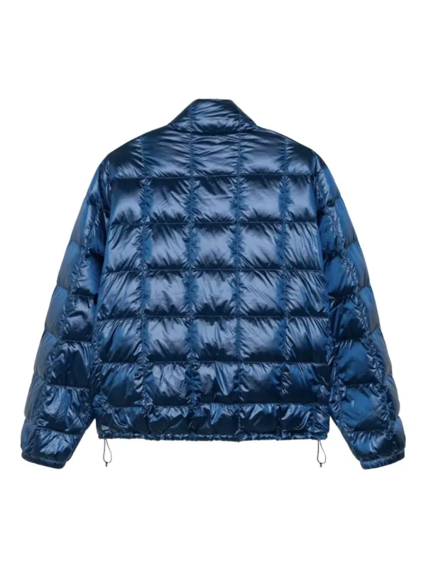 Stüssy logo-detail Quilted Jacket | Blue | FARFETCH