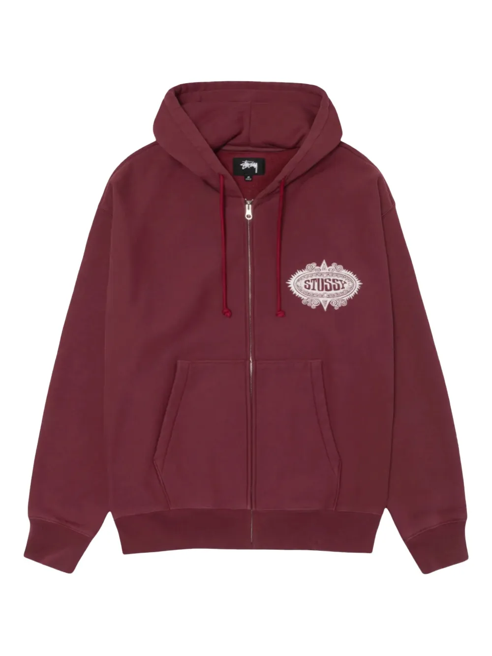 Stussy バーガンディ フード付きジャケット Stussy バーガンディ フード付きジャケット Stussy【ステューシー