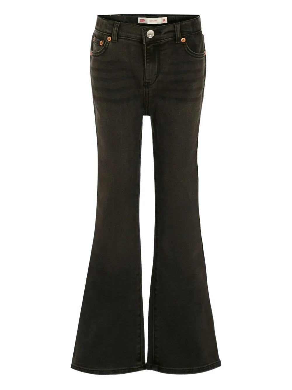 Levi's Kids logo-patch flared jeans | Black | Image 1