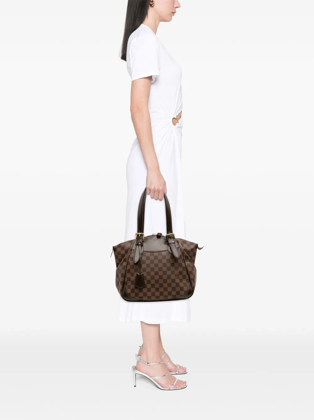 Louis Vuitton Pre-Owned 2010 Damier Ebene Verona MM shoulder bag | Pre-Owned | Image 2