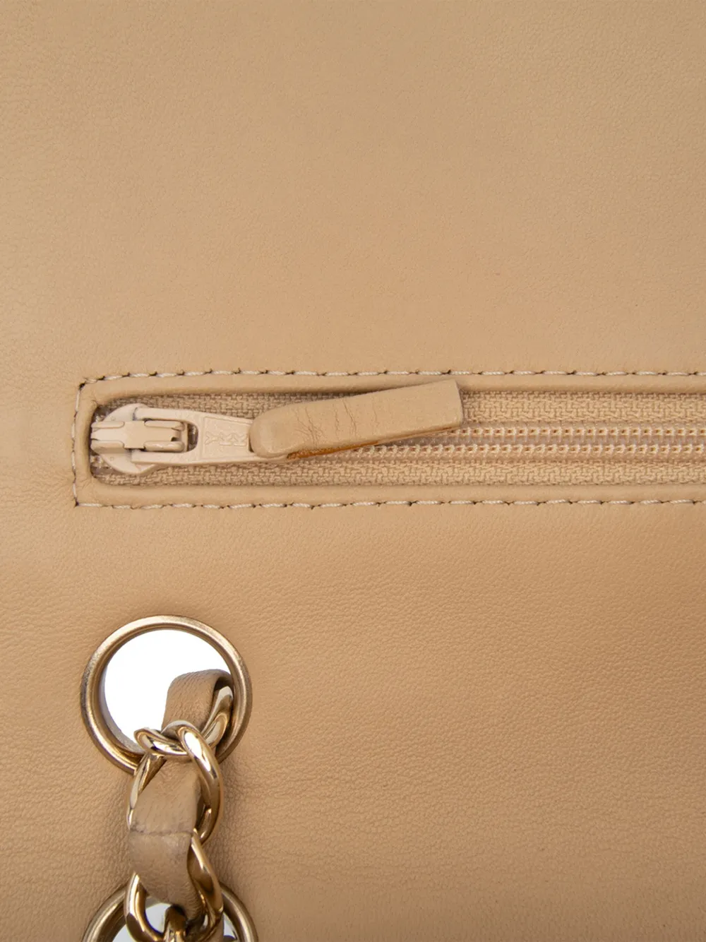 Pre-owned Chanel 2014 Medium Classic Jersey Coco Sailor Double Flap Shoulder Bag In Brown