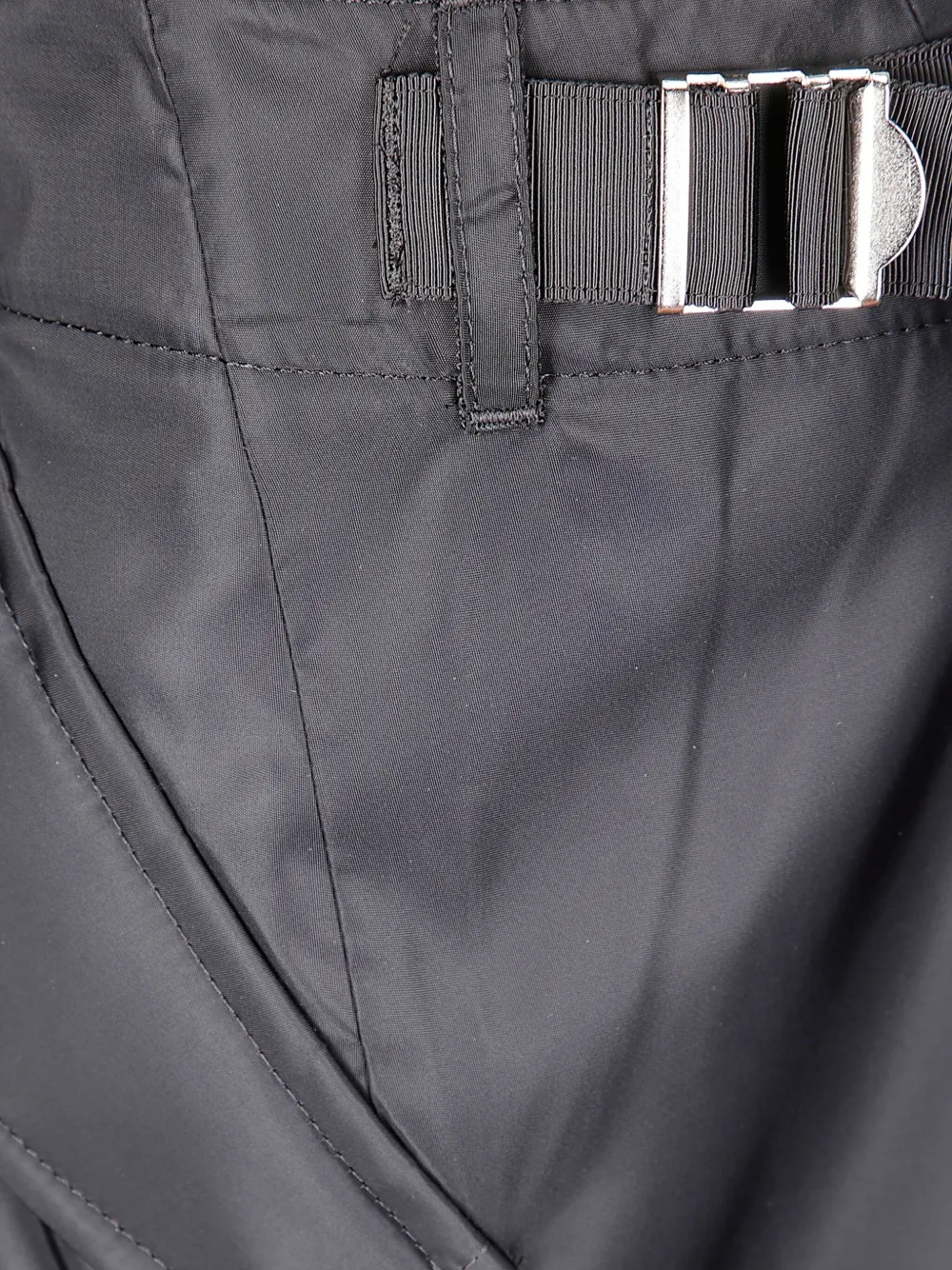 sacai Asymmetrische rok met rits Zwart