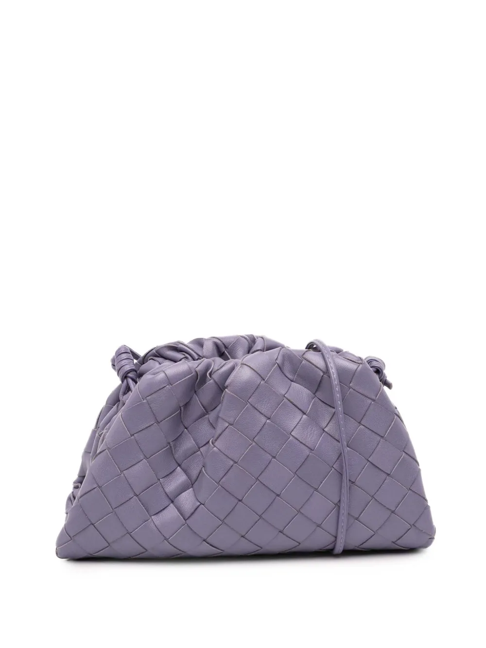 Bottega Veneta Pre-Owned 2012-2025 Nappa Intrecciato The Mini Pouch crossbody bag | Purple | Image 1
