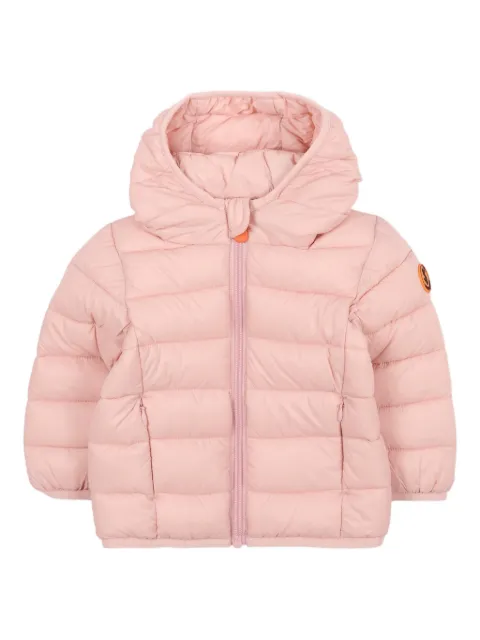 Save The Duck Kids logo-patch padded jacket