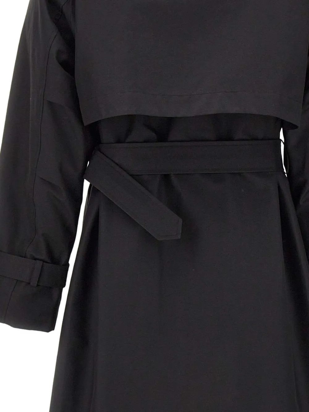 Duno Trenchcoat met ceintuur Zwart