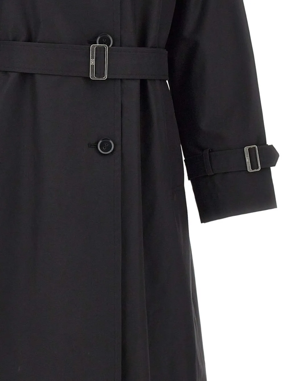 Duno Trenchcoat met ceintuur Zwart