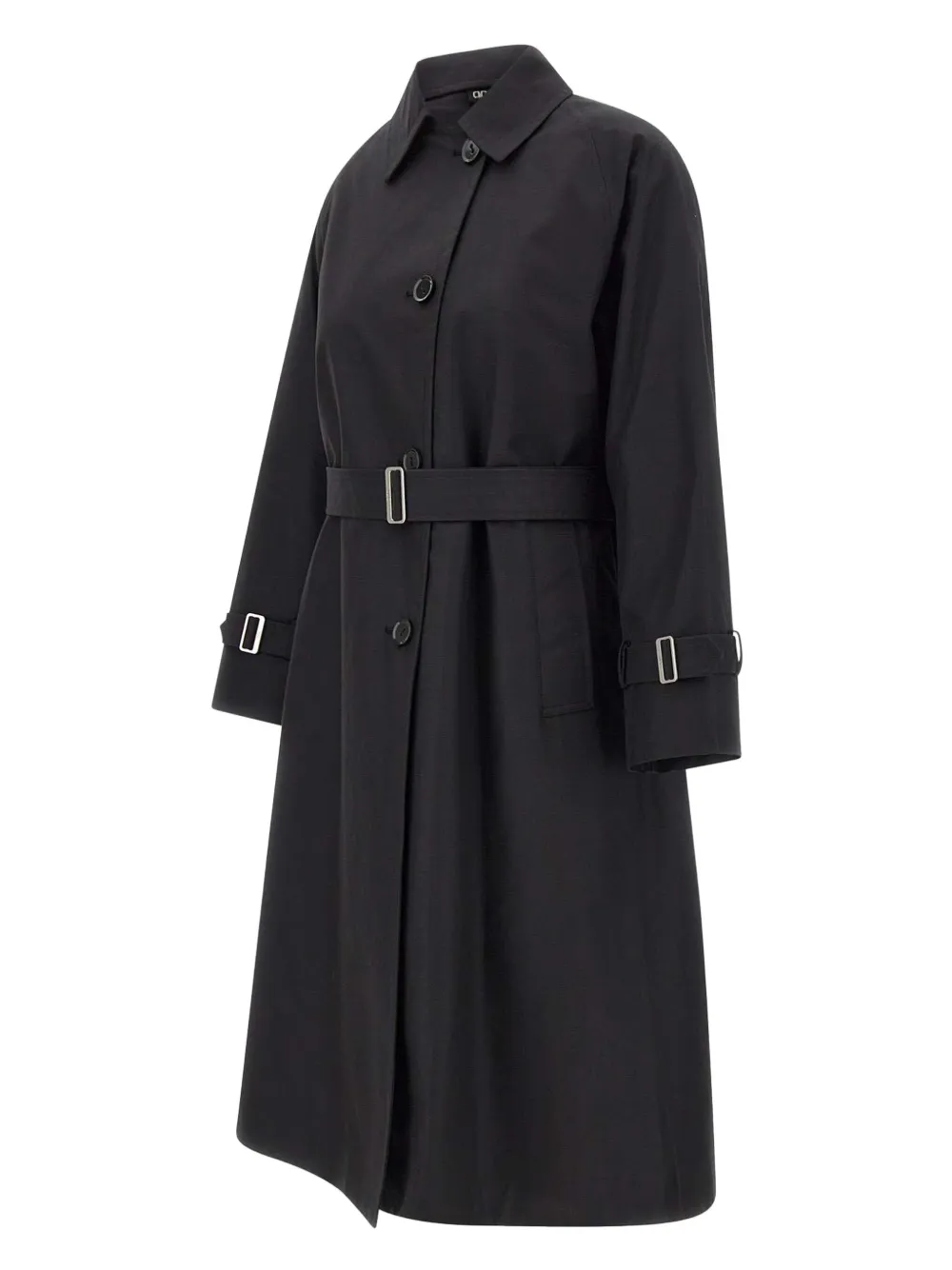 Duno Trenchcoat met ceintuur Zwart