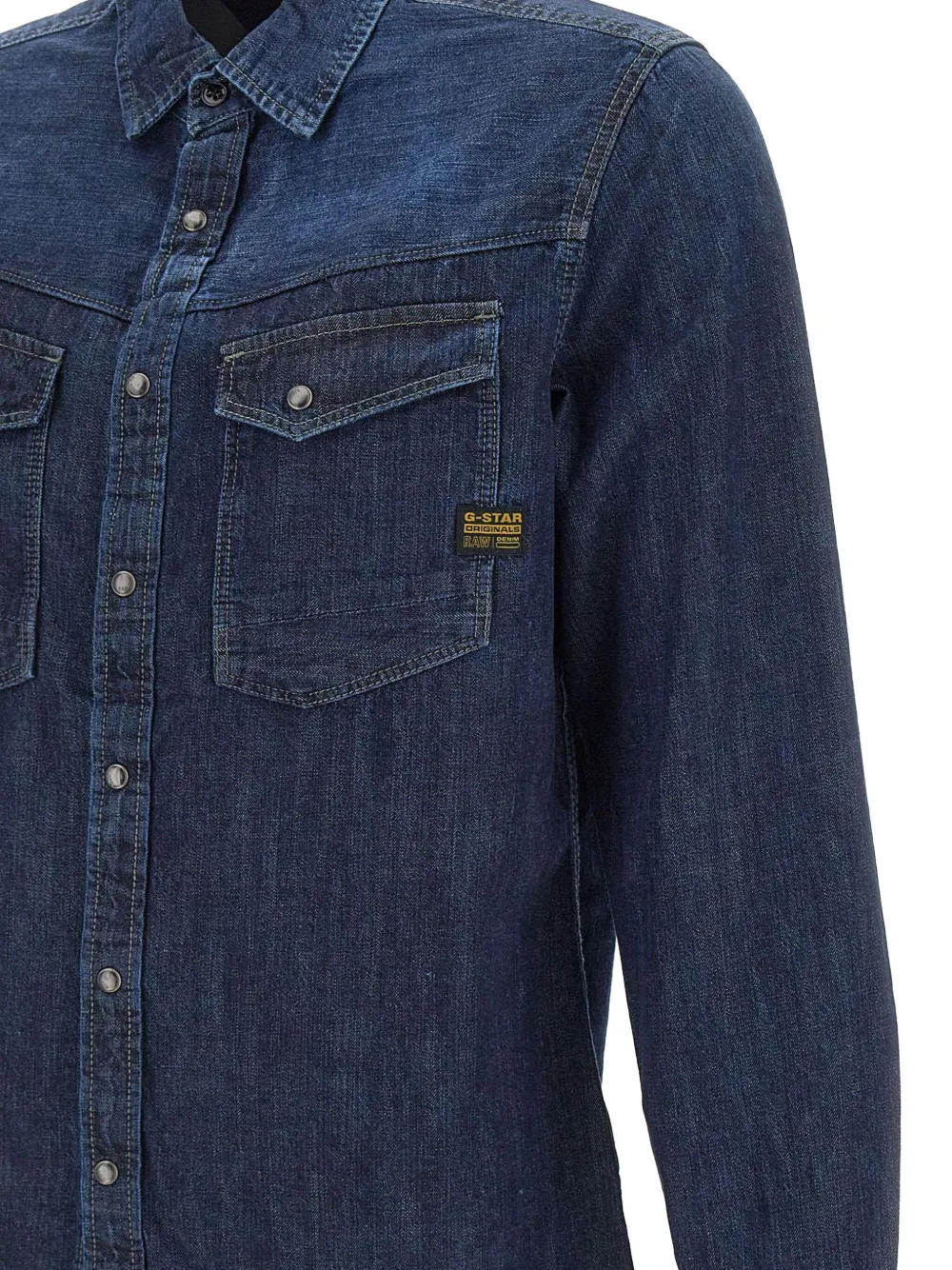 G-Star RAW Dakota denim overhemd met borstzak Blauw