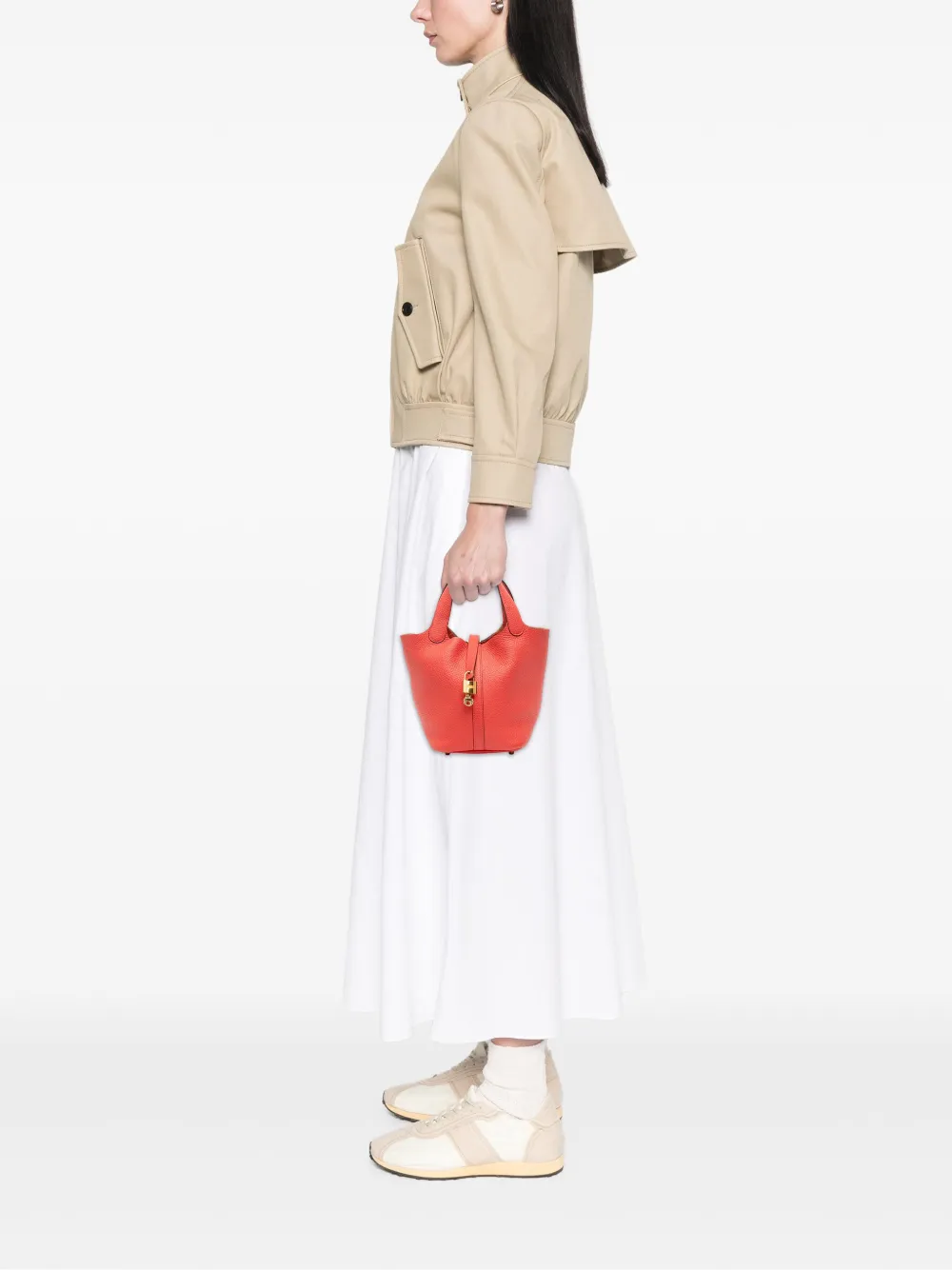 Hermès Pre-Owned 2019 Clemence Picotin Lock 18 handbag | Pre-Owned | Image 2
