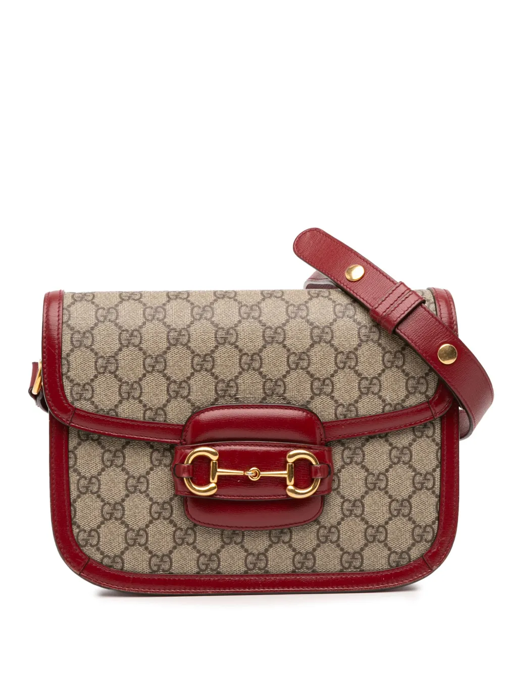 Gucci Pre-Owned 2016-2025 Small GG Supreme Horsebit 1955 crossbody bag Gucci Pre-Owned 2016-2025 Small GG Supreme Horsebit 1955 crossbody bag