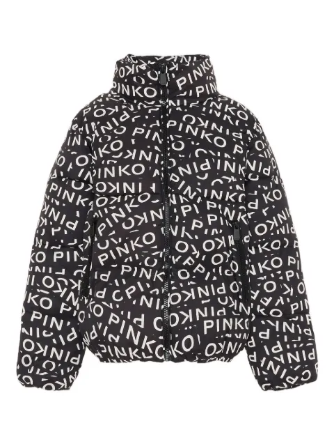 Pinko Kids logo-print padded jacket