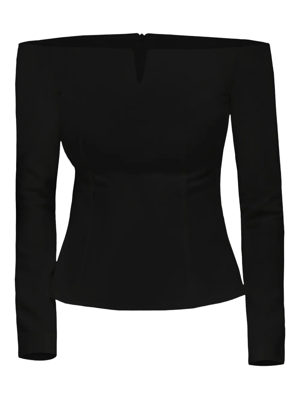 AMALIN off-shoulder stella blouse | Black | Image 1