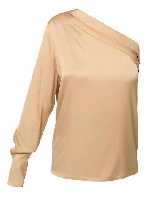 AMALIN one-shoulder button blouse