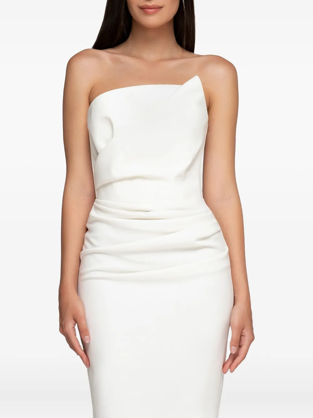 AMALIN Claudine jurk met korset Wit