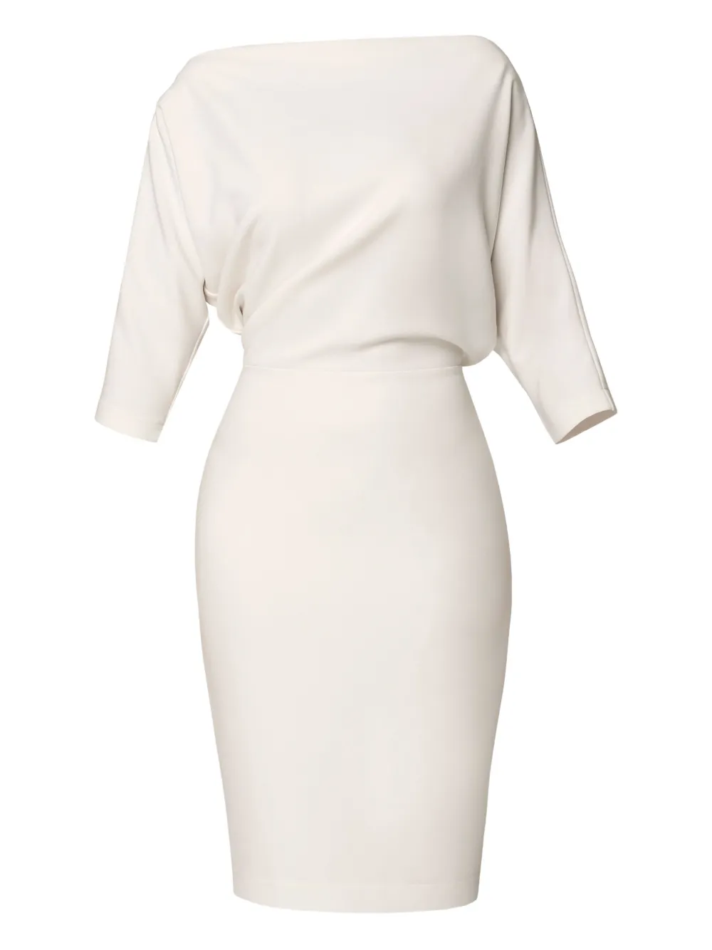 AMALIN boat-neck Grace midi dress | White | Image 1