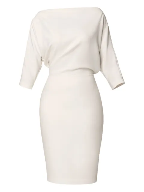 AMALIN boat-neck Grace midi dress