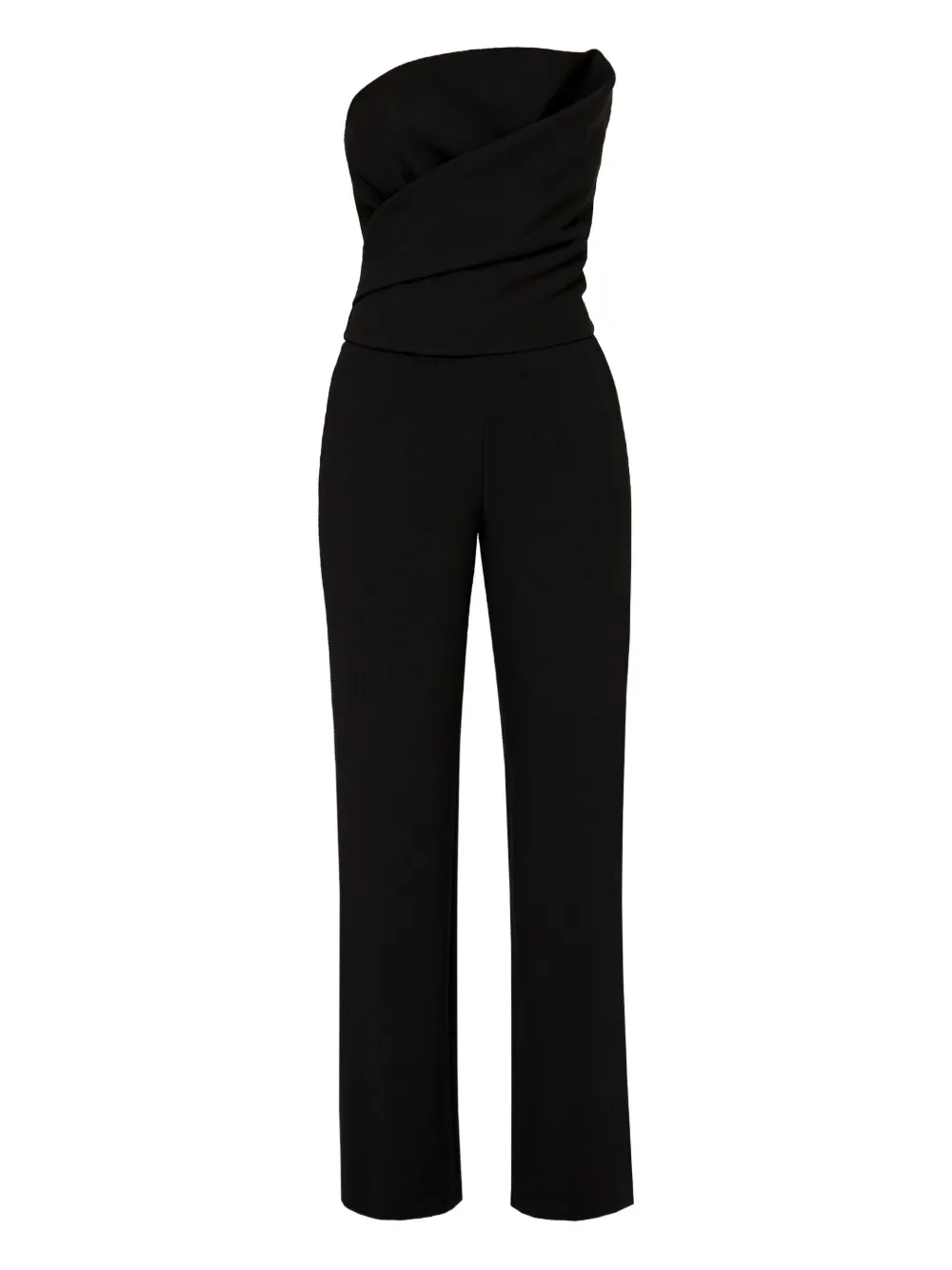 AMALIN Amber strapless twisted jumpsuit | Black | Image 1