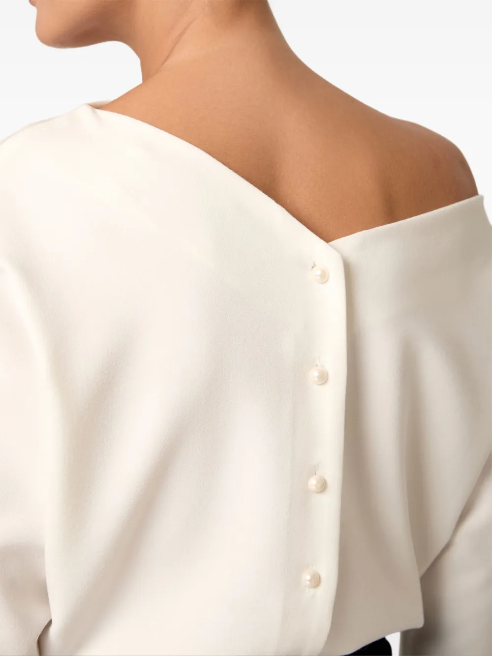 Amalin Grace Buttoned Blouse In White