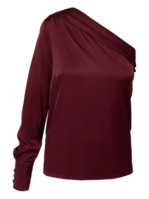 AMALIN one-shoulder button blouse