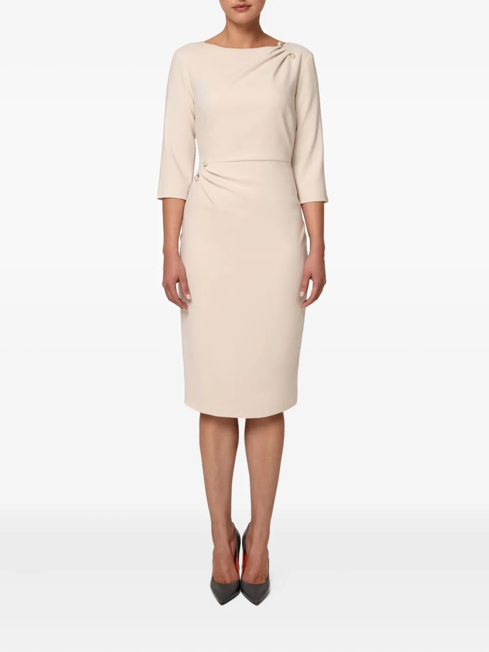 AMALIN pearl embellished draped dress | Day Dresses | Image 2