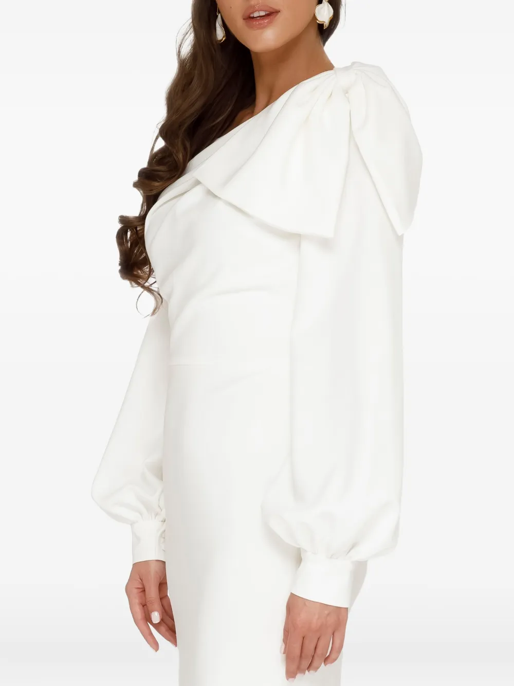 Amalin Emma Midi Dress In White