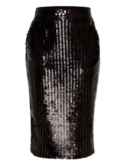 AMALIN Belle sequin-embellished pencil skirt